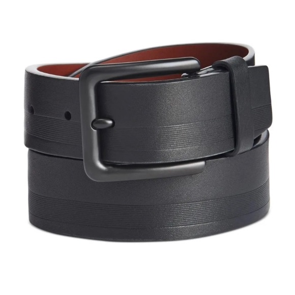 🧿NWT ORIGINAL PENGUIN Full Grain Cowhide Leather Black Dress Belt🧿#PENGUIN - Picture 1 of 14